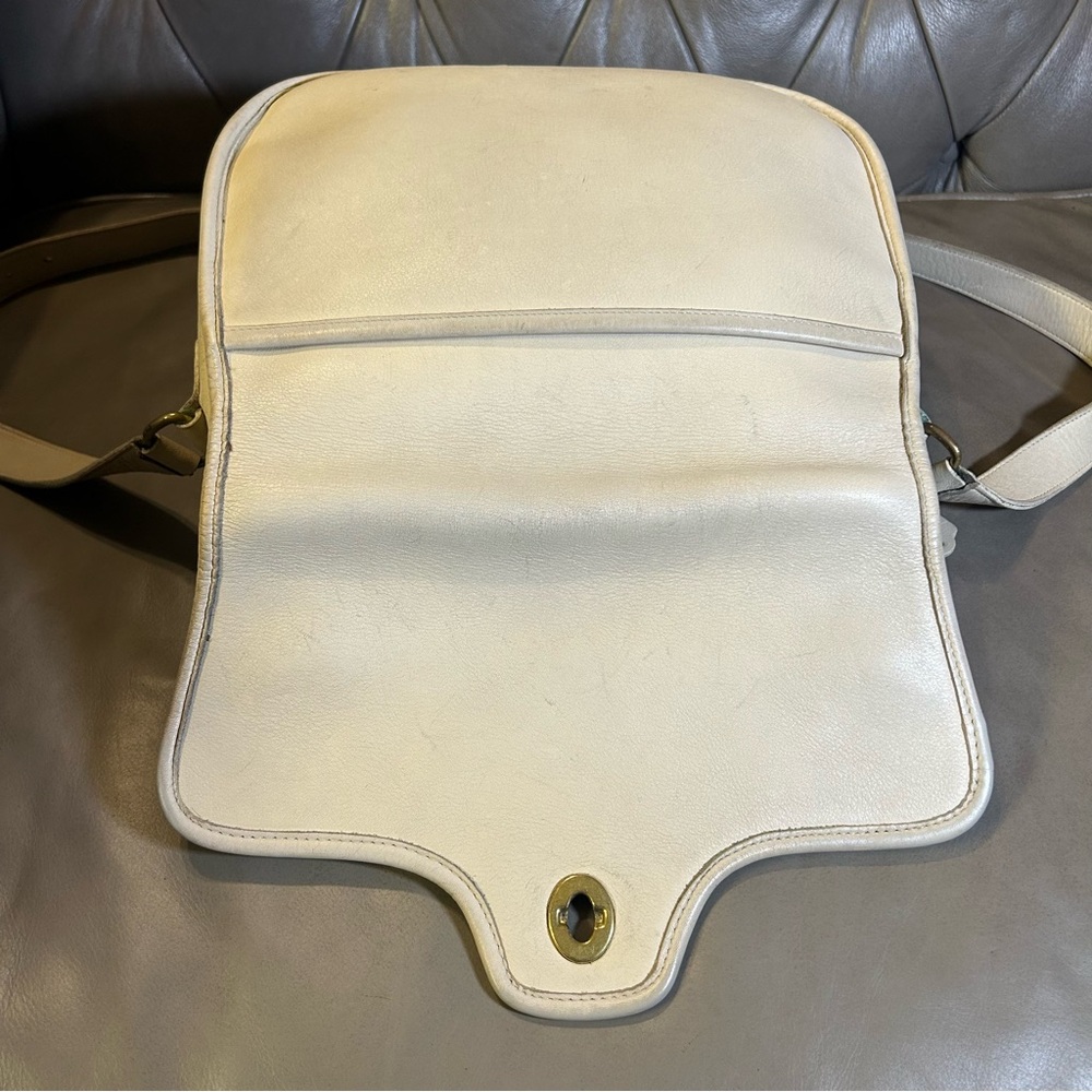 Vintage COACH Lenox Bone Crossbody / Shoulder Bag Made in US #9076 VTG Rare - Picture 13 of 17